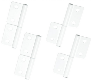 Supply Manufacturing White Iron Shutter Flag Hinges For Doors, Window And Shutters with Hardware