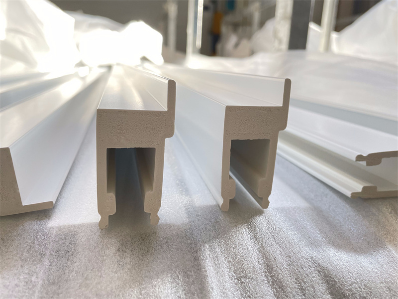 White Painted Eco-frindly PVC Plantation Shutters Components 2inch Astragal Stile for Australia Market