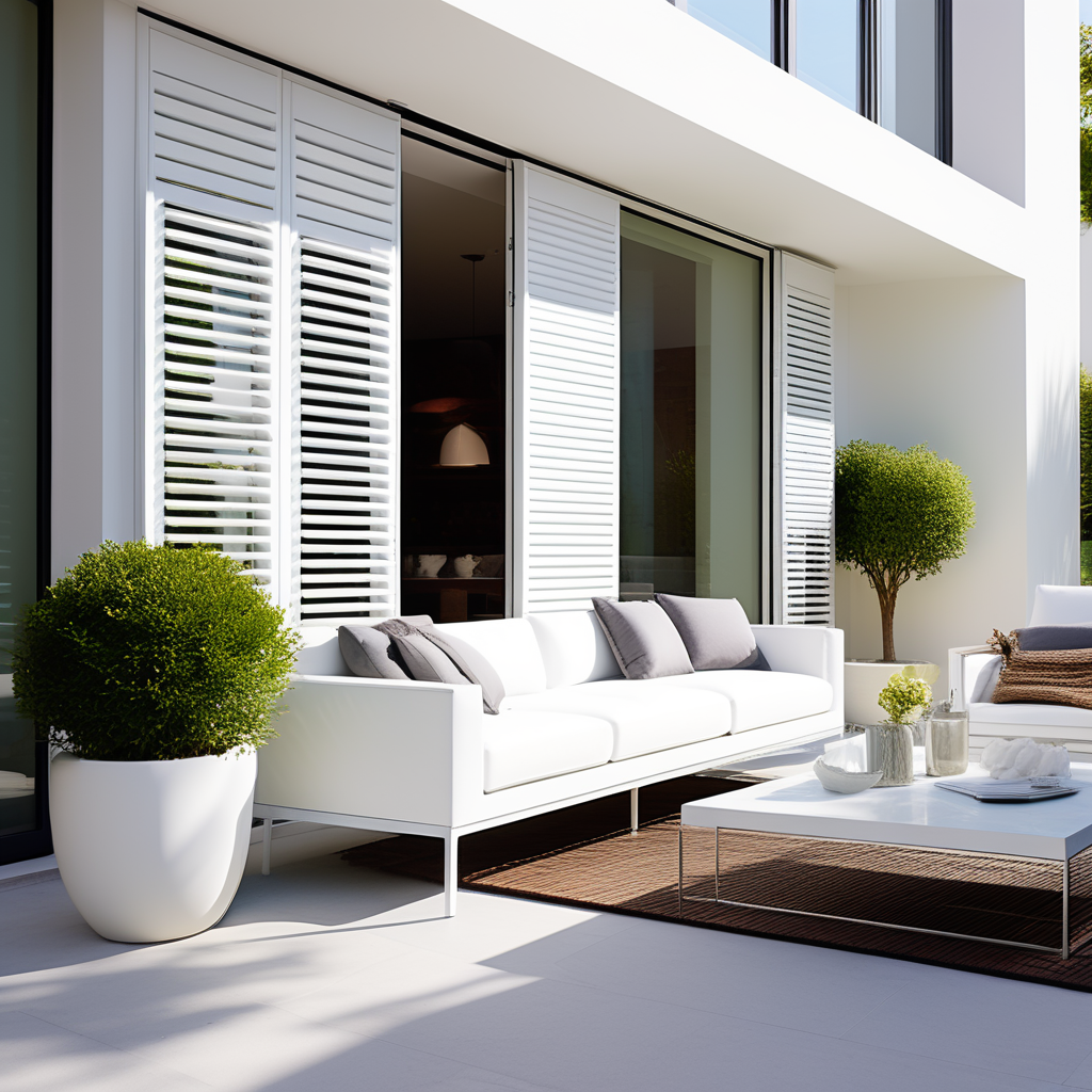 Wholesales Customized White PVC Plantation Shutters Windows Blinds Popular in The Australia Market