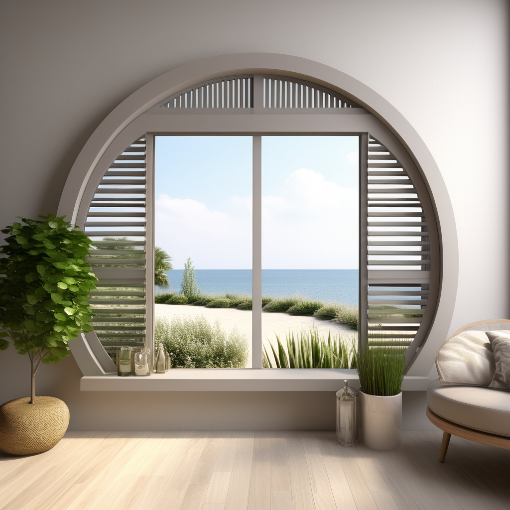 Wholesaler of Customized Shape Wood Plantation Shutter Windows Coverings