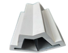 China Factory Poly 135degree Corner Post Poly Components for PVC Plantation Shutters Windows 