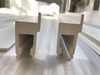 White Painted Eco-frindly PVC Plantation Shutters Components 2inch Astragal Stile for Australia Market