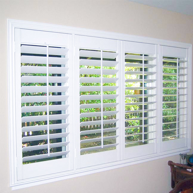 Moisture Resistance Anti-aging R-C High Quality Poly Plantation Shutters From China
