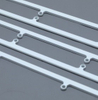 White Color Metal Invisible Rod for PVC Plantation Shutters Windows Hardwares Replacement Repair