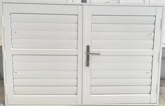 Aluminum Airfoil Louver Blade Outdoor Exterior Waterproof Louvered Sun Shading 6063 Aluminium Plantation Shutter 